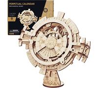 ROWOOD Puzzle 3D en Bois Calendrier Perpétuel Entraînement par Engrenage, Bricolage Maquette en Bois a Construire pour Adultes, Cadeau d'anniversaire/de Noël