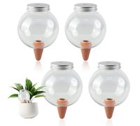 RoxNvm Globes d'Arrosage pour Plantes,4 Pièces 550ML Arrosage Plante Vacances, Arrosage Automatique Interieur Cône d'Arrosage, Goute a Goute Arrosage Plante Interieur pour l'intérieur et l'extérieu