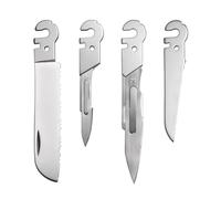 Roxon FT02 construit votre propre outil multifonctionnel Flex (ensemble de 4 outils comprenant une petite lame dentelée, un petit scalpel #3, un grand scalpel #4 et une grande lame dentelée)