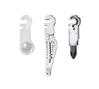 Roxon FT15 - Outil interchangeable pour la gamme Flex Series | Ensemble de 3 pièces : pince à dénuder, tournevis à embouts plats réversibles (double embout) et loupe - Accessoires Flex