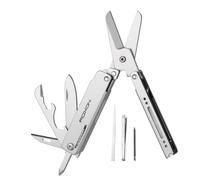 ROXON Multitool EDC M3 13-en-1 avec ciseaux, cure-dent et pince à épiler | Compact, pratique et élégant ; jeu d'embouts inclus