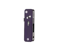 ROXON S503G Flex Companion Outil de poche modulaire et ajustable(Violet) | pré-installé avec 8 outils essentiels (tournevis 1/4", lame D2, tournevis, scie conique, ciseaux, etc.)