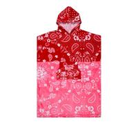 Roxy Poncho de Plage Stay Magical Printed Femme Rouge