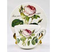 Roy Kirkham Redoute Rose petit-déjeuner Tasse et soucoupe