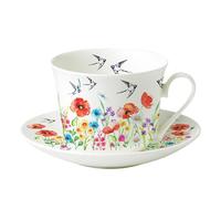 Roy Kirkham Tasse Jumbo et soucoupe Wildflower - 0,4 l