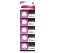 ROY Lot de 5 piles bouton CR2016 3 V au lithium CR2016 3 V pour petits appareils électroniques