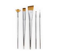 Royal and Langnickel Zen All Media Lot de 5 pinceaux angulaires