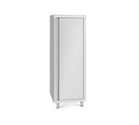 Royal Catering Armoire inox cuisine professionnelle 60 x 70 x 180 cm, capacité 400 kg, étagères réglables, porte avec charnières et aimant, pieds réglables 15 cm, facile à nettoyer