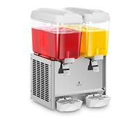 Royal Catering Distributeur à jus fontaine boissons réfrigérées RCSD-36C (deux cuves d'une contenance totale de 36 litres, jusqu'à 12 heures d'utilisation, sans BPA)