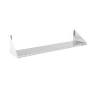 Royal Catering Étagère Murale, 2 Plateaux, 120 cm de Long | Rangement Cuisine, Éléments pour Montage Mural, Design Moderne, Inox