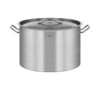 Royal Catering Marmite Traiteur en Acier 106 L, Avec Couvercle, Inox Aluminium Casserole à Induction Fond Rapporté Marmite à Soupe pour Événement Commercial Restaurant, Hôtel