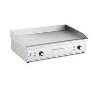 Royal Catering Plancha électrique professionnelle 727 x 420 mm 2 4 400 W À Poser Plaque de cuisson Pour restaurant Commerciale pour barbecue, snack-bar, Extérieur