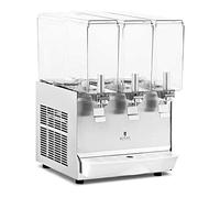 Royal Catering RC-JDD03 Distributeur De Boissons Réfrigéré 3 x 10 l Fontaine À Jus Avec Robinet (Contenance : 3 x 10 l, Puissance : 320 W, Fonctions : réfrigération, agitation)