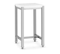 Royal Catering RCBC-03 Petit Billot De Boucherie Bloc De Boucher Professionnel À Poser (40 x 50 x 80 cm, Acier inoxydable/plastique (polyéthylène), Épaisseur de la planche : 5 cm)