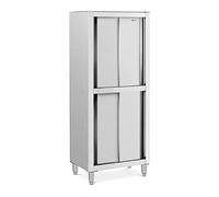 Royal Catering RCDC-80 Armoire haute en inox pour la cuisine sur pied 800 x 500 x 1 800 mm