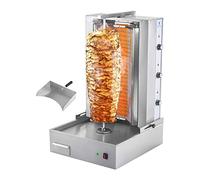 Royal Catering RCEK-380 Barbecue à kebab gastronomique, barbecue gyroscopique (6 éléments chauffants, hauteur de viande max. 700 mm, 6000 W, distance de tournebroche réglable, pierre en céramique,