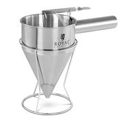 Royal Catering RCSD-12 Entonnoir ? Piston En Inox Chinois Professionnel De Cuisine (1,2 l, 150 x 220 x 290 mm, Acier inoxydable)