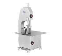 Royal Catering Scie À Os Boucher Professionnel Scie Électrique Pour Viande Et Os RCBS-1650 (Lame Inox, 750 W, Vitesse 15 m/min, Largeur de Coupe 3-180 mm, Table 440 x 465 mm)