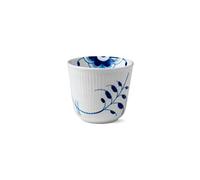 Royal Copenhagen 1017355 Tasse isotherme en porcelaine Blanc/bleu côtelé