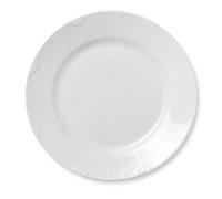 Royal Copenhagen White Elements Assiette plate en porcelaine Blanc 28 cm