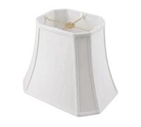 Royal Designs Abat-jour rectangulaire pour lampe d'angle Blanc 17,8 x 22,7 x 24,6 x 30,6 cm
