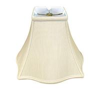 Royal Designs Fancy Abat-jour carré en forme de cloche Beige 5 x 12 x 9,75 cm