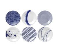 Royal Doulton Assiette Pacific. bleu 6 pièces 23 cm