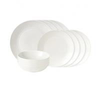 Royal Doulton Ensemble d'assiettes Maze 12 pièces blanc