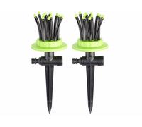 Royal Gardineer 2 arroseurs de jardin à 12 buses orientables
