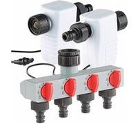 Royal Gardineer 2 électrovalves magnétiques et sélecteur 4 sorties