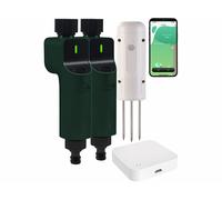 Royal Gardineer 2 valves d'arrosage connectées avec capteur de sol et passerelle wifi