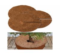 Royal Gardineer 3 nattes de coco rondes antigels pour plantes Ø 38 cm