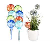 Royal Gardineer 8 doseurs d’irrigation en verre coloré - Ø 6 cm