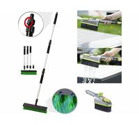 Royal Gardineer Balai de nettoyage avec raccord pour tuyau d'arrosage et brosse à main