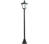 Royal Gardineer Lanterne de jardin solaire à LED – capteur crépusculaire, 100 lm, 160 cm