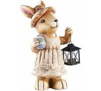 Royal Gardineer Lapin décoratif étanche avec lanterne et oeuf