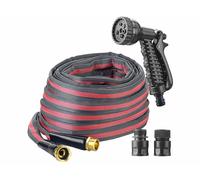 Royal Gardineer Tuyau d'arrosage avec gaine textile résistante et pulvérisateur - 20 m