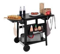 Royal Gourmet Chariot de Barbecue avec Tables latérales Pliables, Noir