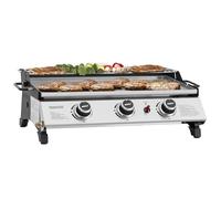 Royal Gourmet PD1303S - Plaque de cuisson à gaz portable de 61 cm avec plaque amovible pour barbecue au propane à 3 brûleurs, idéale pour la cuisine en plein air, comprend une grille chauffante et une