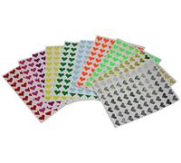 Royal Green Gommettes Étiquettes Autocollantes En Forme De Cœur 10 Couleurs Idéal Pour Les Anniversaires, Les Mariages 10 Feuilles 1,3cm (13mm) Paquet De 700