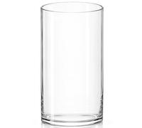 Royal Imports Flower Glass Vase Decorative Centerpiece for Home Or Wedding - Cylinder Shape, 12" Tall, 6" Opening, Clear