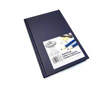 Royal Langnickel-Bleu marine-A5-&Carnet de Papier à dessin pour artiste Carnet de croquis 110 g/m ²-Reliure rigide - 220 Pages - 14 cm x 21,6 cm