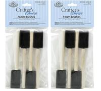 Royal & Langnickel Brosses en Mousse, Noir, 2,5 cm (Lot de 2)