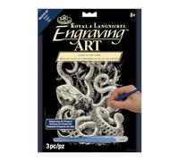 Royal & Langnickel GLO13 Gravure d'art brillant dans le noir Taille A4 Pieuvre