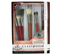 Royal & Langnickel RCVP-105 Set de pinceaux glaçage céramique 16 pièces