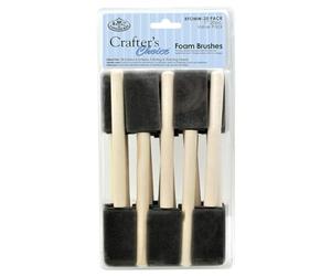 Royal & Langnickel Royal and Langnickel Lot de 20 pinceaux de 2,5 cm en Mousse RFOMW Multicolore
