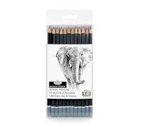 Royal & Langnickel SPEN-12 Pack de 12 Crayons à dessin (5H, 4H, 3H, 2H, H, HB, B, 2B, 3B, 4B, 5B, 6B)