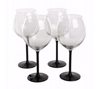Royal Leerdam altom design 4 verres exclusifs gin tonic avec base en onyx noir - 700ml - verre à cocktail - verres premium