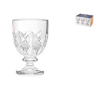 Royal Norfolk - Lot de 6 verres Nice en verre travaillé transparent - 22 cl - Lavables au lave-vaisselle