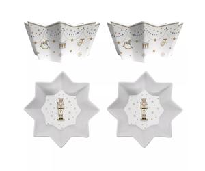 ROYAL NUTCRACKER Coffret 2 bols Etoile D14cm Porcelaine